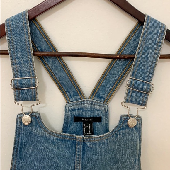 Denim Overall Dress - Picture 2 of 7